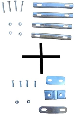 MotiveTech Basket Mounting Bracket with Screws And Nuts, Front And Rear Pannier Rack Basket Screws,