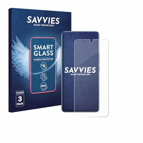 Savvies Schutzglas für Vivo V50e | 3 Stück Transparenter Displayschutz Made in Germany Panzer Schutz Glas 9H Schutzfolie HD Klar Blasenfrei Einfache Montage