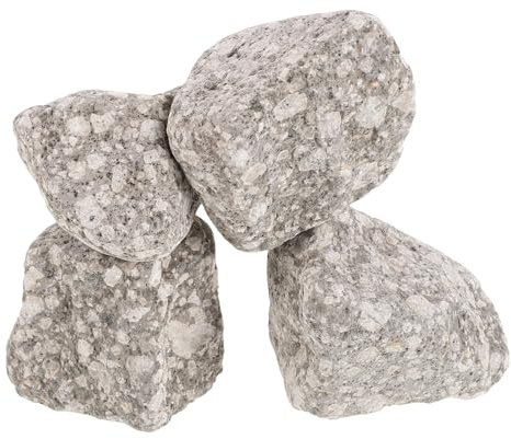 TOYZFRIENDY 4 Stück Saunasteine aus Natürlichem Lavagestein 5–8cm Wärmespeichernde Basaltsteine für Sauna und Kaminöfen Saunaofen Zubehör für Dampf und Trockensauna