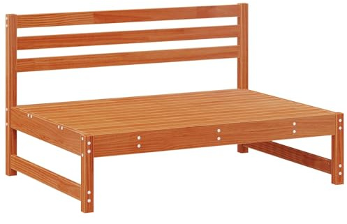 vidaXL Garten-Lounge-Set 6 pcs Wachsbraun Massives Kiefernholz, Garten und Terrasse, Moderne Modul-Sitzmöbel, strapazierfähige Loungemöbel, Entspannungset für viele
