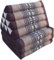 GURU SHOP Thaikissen, Dreieckskissen, Kapok, Tagesbett mit 3 Auflagen - Elefant Braun, 30x50x160 cm