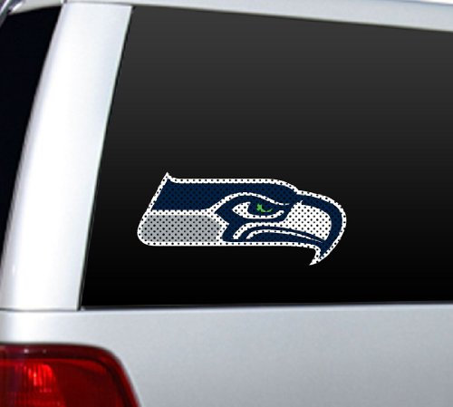 Fremont Die NFL Seattle Seahawks Window Film, Large: 12, Team Colors
