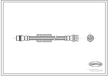 Corteco 19032846 Bremsschlauch hinten rechts