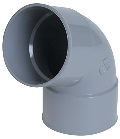 NICOLL COV50159 Coude Femelle 67°30-PVC Gris-Ø 100 mm-CT66