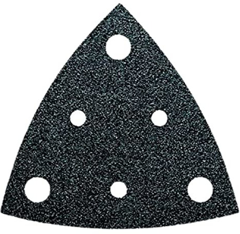 FEIN Schleifblätter Korn 120, Kantenlänge 80 mm, VE 5 St., Für den universellen Einsatz auf nahezu allen Materialien. Gelocht, Klettschnellbefestigung
