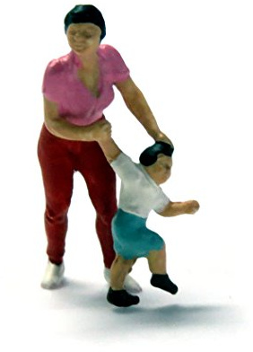 Preiser 1:87 PR28023 Modelleisenbahnen – Mutter mit ihrem Kind