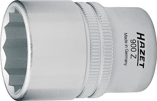HAZET Douille à six pans double 900Z-25 25mm I Entraînement 1/2 pouce I Acier au chrome-vanadium, design robuste'.