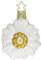 Inge-glas Heirlooms Edelweiss Flower Bloom German Glass Christmas Ornament