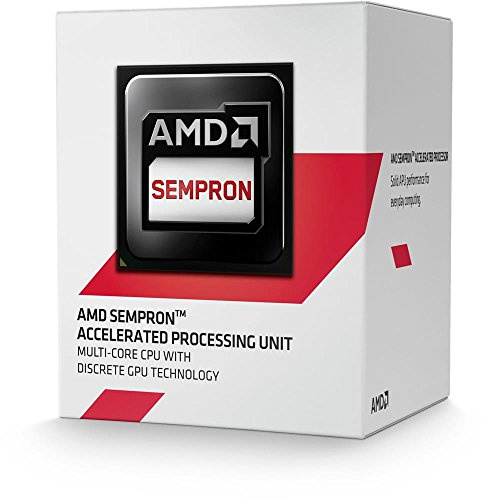 AMD APU Sempron 2650 Dual Core Processor, Socket AM1, 1.45GHz, 1MB, 25W, Radeon HD 8240, SD2650JAHMBOX, Advanced Vector Extensions, Virtualization Technology