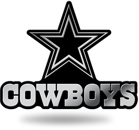 NFL Rico Industries Chrome Finished Auto Emblem 3D Sticker, Dallas Cowboys