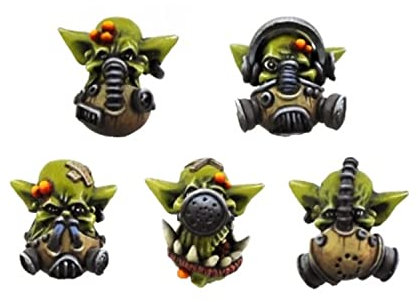 Kromlech - Orc Gasmaskenköpfe 10