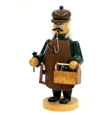 Dekohelden24 Räuchermann als Tischler, ca. 20 cm