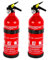 2 X ANAF estintore auto estintore a polvere ABC con manometro & Supporto 1 kg