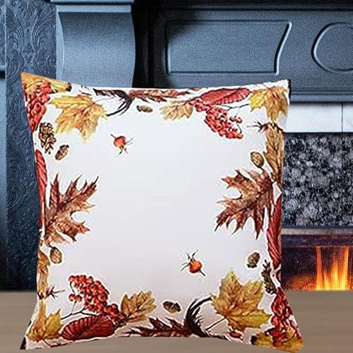 KAMACA Kissenbezug Kissenhülle 40x40 cm hochwertiges Druck-Motiv Eyecatcher Herbst Winter Weihnachten (Herbst Impressionen)
