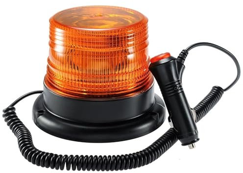 Dinfu LED Rundumleuchte Gelb Warnleuchte Magnet Orange LED für Auto LKW 12V Warnlicht Blinkleuchte Strobe Beacon Light