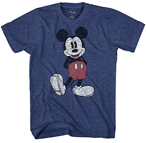 Disney Men's Full Size Mickey Mouse Distressed Look T-Shirt T-Shirt (Pack of 1)