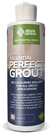StoneCare4U Essential Perfect Grout, Sandstone, 237ml. Restore & Renew Old Kitchen, Bath, Wall & Floor Grout. Superior Alternative to Grout Pen or Paint. Long-Term Sealing Protection - Stonecare4u