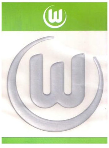 VfL Wolfsburg Autoaufkleber Logo 3D Silber