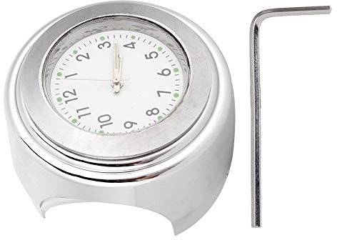 KIMISS 22-25mm Universal Motorrad Lenkeruhr Metallmontage Handgriff Bar Zifferblatt Uhr(Splitter)