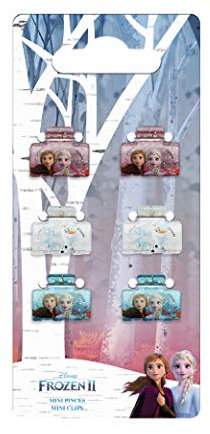 DISNEY La Reine des Neiges 2 Accessoires Coiffure Mini Pinces Cheveux Elsa/Anna/Olaf 6 Pièces