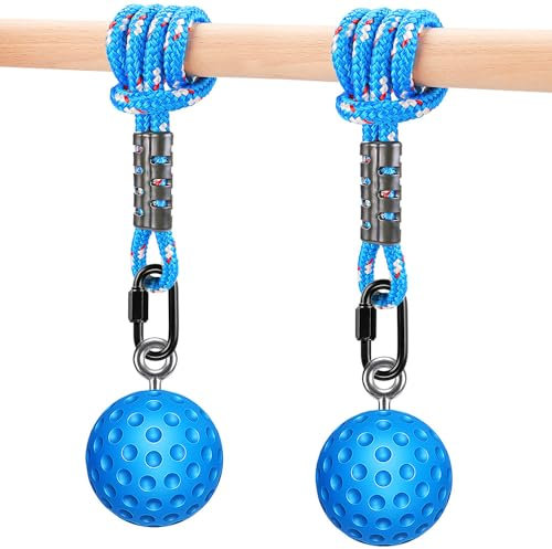 SELEWARE Pull Up Power Ball Hold Grips Durable Blue rutschfeste Handgriffe Krafttrainer Trainingsgerät für Klimmzüge, Kugelhanteln, Fitness, Workout