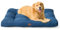 Bedsure Waterproof Dog Bed Extra Large - Washable XXL Dog Bed Mattress for Large Dog with Oxford Fabric, Water Resistant Flat Pet Pillow for Dog Crate, Navy Dog Beds XL, 111x89x10cm