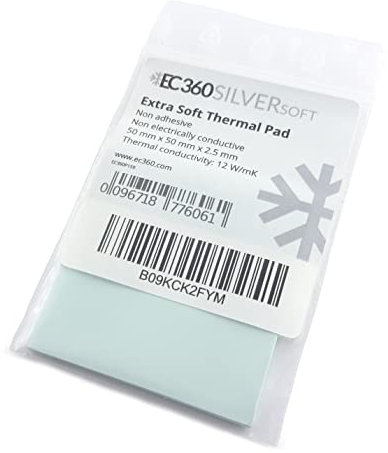 EC360® Silver Soft 12W/mK Wärmeleitpad (50 x 50 x 2,5 mm, Soft)
