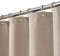 Hotel Luxus Flachs Leinen wie 240GSM Schwerer Stoff Duschvorhang mit Haken waschbar,Taupe,150x180 cm
