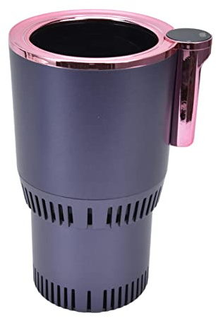Auto Smart Mug, Auto Mug Heater 12V 2 in 1 Smart Dark Purple Real Time Temperature Display