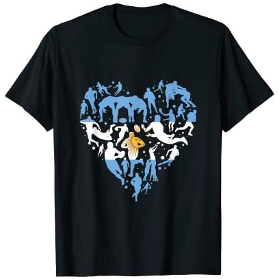 Uruguay Rugby Love Heart Uruguayischer Rugby-Fan T-Shirt