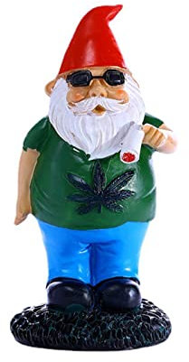 Statue de nain de jardin fumeur, nain de jardin, nain de jardin fumeur, nain de jardin, nain de jardin fumeur, nain de pelouse blanc à barbe, décoration de jardin pour intérieur et extérieur, pelouse.