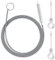 3 Stück Flexible Reinigungsbürste Set, Kühlschrank Reinigungsbürste, Rohrreinigungsbürste Schlauchbürste Rohrbürste Lange Flexible Nylon Reinigungsbürste für Entblocken von Abflusslöchern