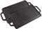 VICTORIA Plancha Cocina Hierro Fundido Esmaltado Inducción Parrilla Doble Reversible 33 X 21cm para Fuego, Barbacoa, Horno, Vitrocerámica, Gas, Libre de Tóxicos sin PTFE