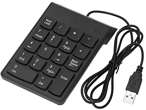 DollaTek USB-Mini-Tastatur Einhandtastatur Nummerntastatur für Laptop PC Kompatibel mit Win7/8 /NT/ME/2000/XP/Vista Win10/Android/Linux/IOS
