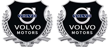 CIFEAR 2pcs Auto Heckaufkleber Kofferraum Aufkleber für Volvo 3D-Car-Styling-Zubehör Auto-Aufkleber-Logo-Emblem Abzeichen-Styling-Aufkleber,B
