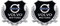 CIFEAR 2pcs Auto Heckaufkleber Kofferraum Aufkleber für Volvo 3D-Car-Styling-Zubehör Auto-Aufkleber-Logo-Emblem Abzeichen-Styling-Aufkleber,B