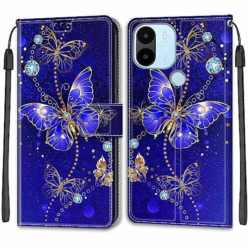 SIENIANLINE Étui pour Xiaomi Redmi A1 / A1+ / A1 Plus / A2 / Xiaomi Poco C50, Coque de Antichoc Portefeuille Etui Flip Folio Case avec [2 Carte Fentes] pour Xiaomi Redmi A1 / A1+ / A1 Plus / A2 / C50