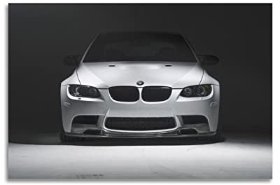 KYNA Sportauto-Poster für BMW M3 E92 Rennwagen, Superauto-Poster, dekoratives Gemälde, Leinwand, Wandposter und Kunstbild, Druck, modernes Familien-Schlafzimmer, Dekor-Poster, 60 x 90 cm