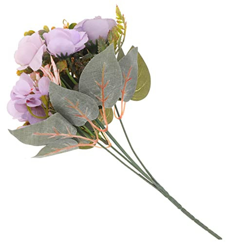 ifundom Bouquet Di Peonie Artificiali Seta Per Decorazioni Di Matrimonio Feste e Casa Fiori Sostenibili e Facili Da Pulire Colorazione Stile Elegante e Duraturo