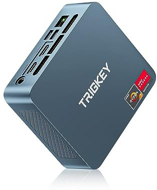 TRIGKEY Ryzen 5 Mini PC AMD 5500U (jusqu'à 4,0 GHz) Gaming Mini PC Ordinateur de Bureau, AMD Radeon 16G DDR4+500G NVME SSD WiFi-6│BT5.2│USB3.2 * 3,USB2.0 * 1│ RJ45 2.5G │HDMI*1│DP*1│Type-C*1