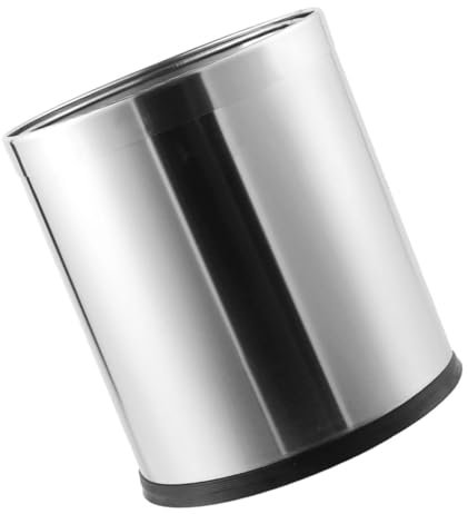 BUGUUYO Poubelle Blanche En Acier Inoxydable Pour Cuisine Salle De Bain Chambre À Coucher Bureau