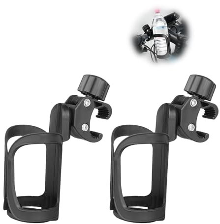 Neyared 2PCS Bike Cup Holder, Water 360 Degree Rotating Beverage Bottle Holder