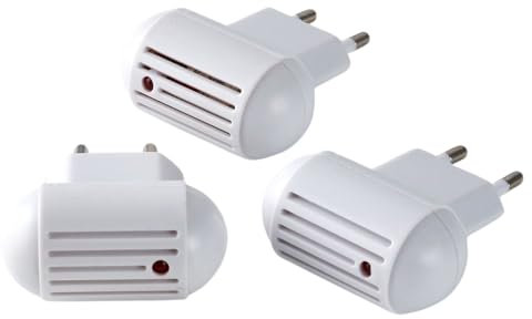 SHOP-STORY – MOSPLUG: Pack de 3 enchufes repelente de mosquitos ultrasónico con LED