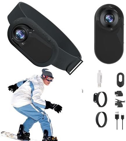 Genérico Collar para Gato con Cámara Oculta, Collar para Gato con Etiqueta De Aire, Rastreador De Mascotas con Cámara De Bolsillo, Cámaras Y Monitores Inalámbricos HD 1080P, Collar GPS con Rastreador