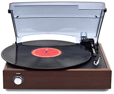 Music Box Record Player Turntable Vinyl Record Player with Built-In Speaker for Vinyl Records