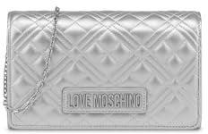Love Moschino Damen Jc4079pp1mla196b Schultertasche, Silber/schwarz
