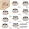 TOOSOAR 10 Pièces Verrous à Bouton-Poussoir,14-16 mm Serrure de Meuble,pour Camping-Cars, Yachts, Bateaux, RV Camping Armoire, Caravane (Nickel perlé)