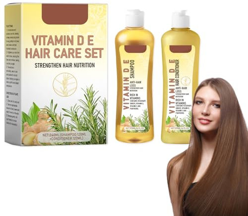Shampoo Und Conditioner Set Mit Rosmarin, Rosemary Stärkendes Shampoo, Shampoo Und Conditioner, Nährendes Kopfhaut Shampoo, Sanfte Reinigung Kopfhaut Shampoo Für Frauen Männer