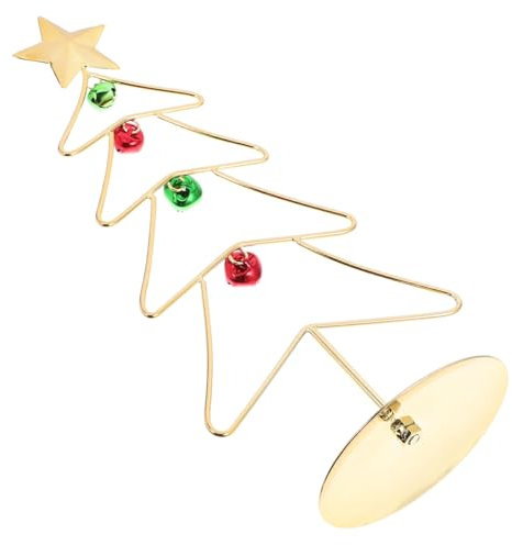 PRETYZOOM Tisch-Weihnachtsbaum-Lichter Eisen-Weihnachtsbaum-Figur Mini-künstliche Baumdekoration Für Das Weihnachtsessen