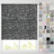 Barnes Blinds - Blackout Pattern Roller Blinds for Windows, Custom Cut to Size - Thermal Fabric Durable Fittings Easy Fit (Calligraphy Charcoal 91.5cm)